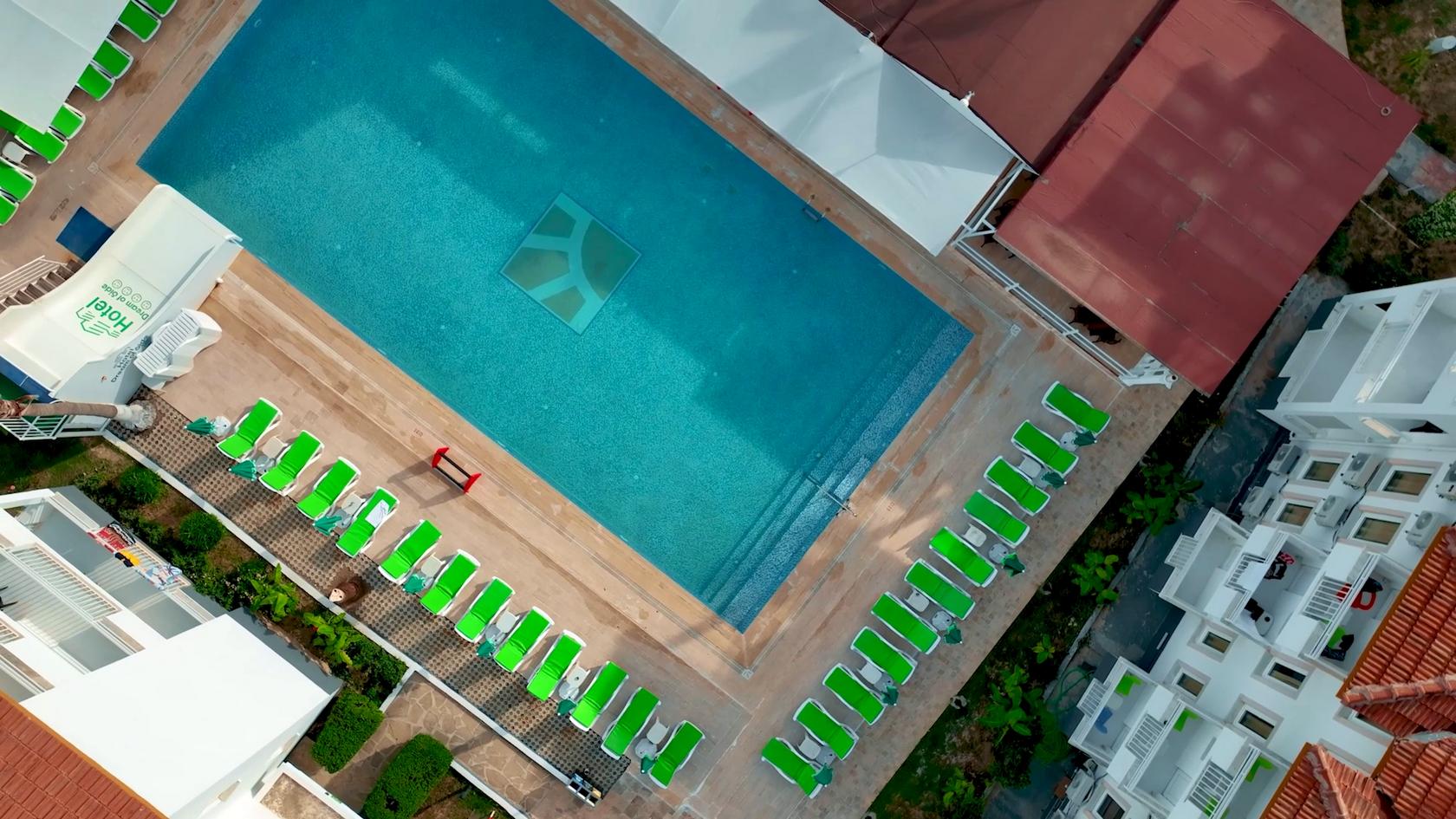 Pool von oben